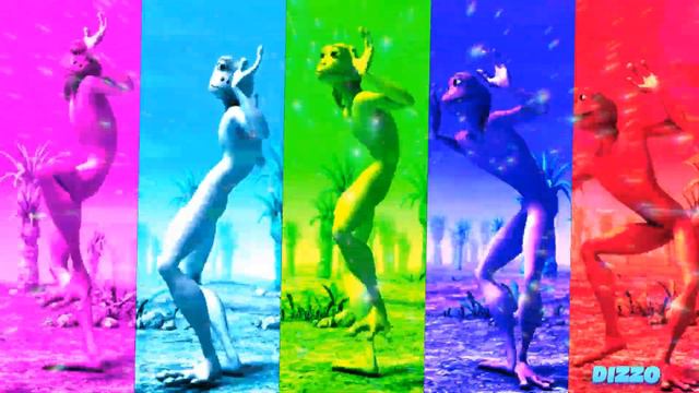 Green Alien VS Patila VS Gummy Bear VS Me Kemaste VS Dame Tu Cosita Color Dance Challenge