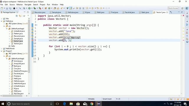 JAVA: Vectors in Hindi смотреть онлайн