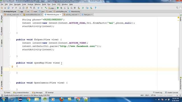 Android Studio Tutorial-21 In Hindi For Beginners | Make Call | Open Map смотреть онлайн