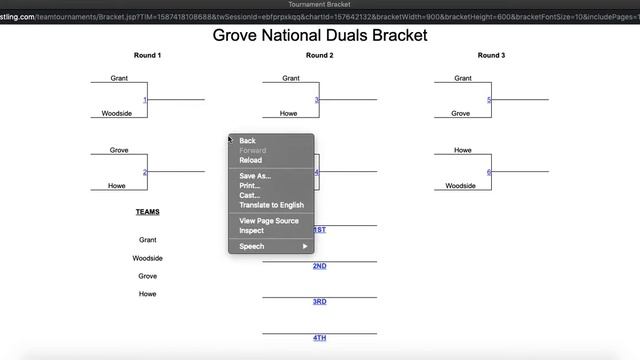 Printing Brackets In A Dual Tournament смотреть онлайн