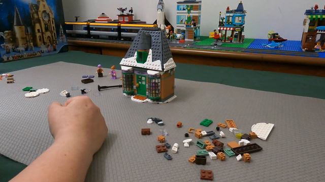LEGO Harry Potter 76388 Hogsmeade Village Visit unboxing and assembly time lapse смотреть онлайн