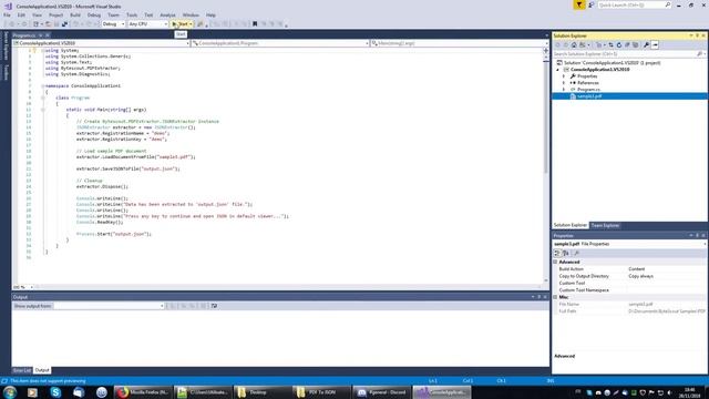PDF Extractor SDK - C# - PDF To JSON смотреть онлайн