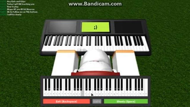 Tutorial (Roblox) : Shape of You by Ed Sheeran [Sheet Music in desc.] смотреть онлайн