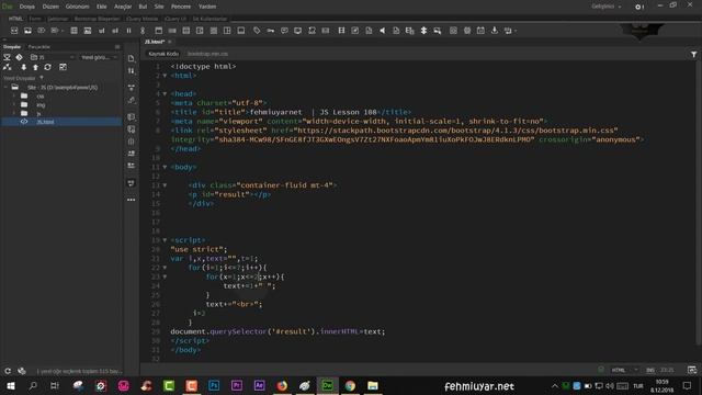 JS Ders 108 İç içe döngü ve koşullar (Final Dersi) смотреть онлайн