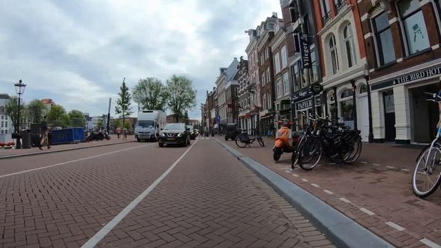 4K. Amsterdam request route. " Singel, blauwbrug ". summer 2019 смотреть онлайн