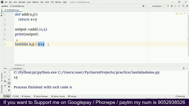 Lambda Function or Anonymous function in python telugu by Kotha Abhishek смотреть онлайн