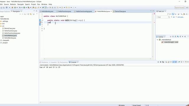Calling methods from other Class in JAVA for beginners ! смотреть онлайн