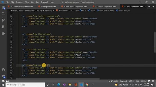 Bootstrap 5 nav and tabs component. смотреть онлайн