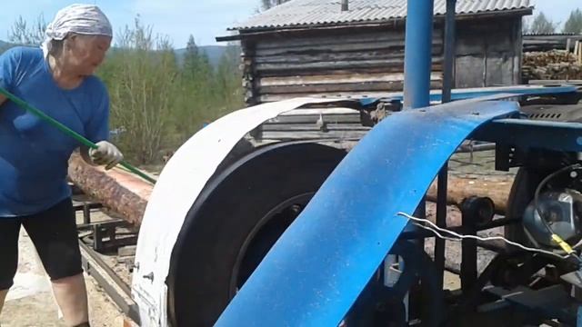 Самодельная пилорама. смотреть онлайн