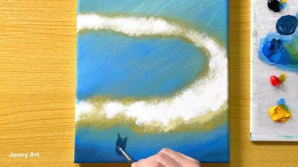 Paradise Beach Painting / Acrylic Painting / STEP by STEP #260 / 해변풍경 아크릴화