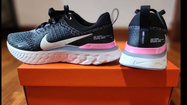 NIKE React Infinity Run FlyKnit 3 (BlackPink) | Unboxing Video & Test Run смотреть онлайн