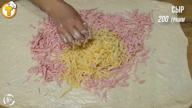 Булочки с сыром и колбасой. Быстрый перекус и в школу, и на работу. (6+) смотреть онлайн
