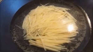 Китайская кухня.  Жареная картошка соломкой по-китайски