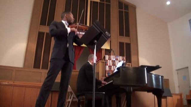 Henri L  Muhammad Performs Beethoven Violin Sonata No. 9 Bridgetower-Kreutzer