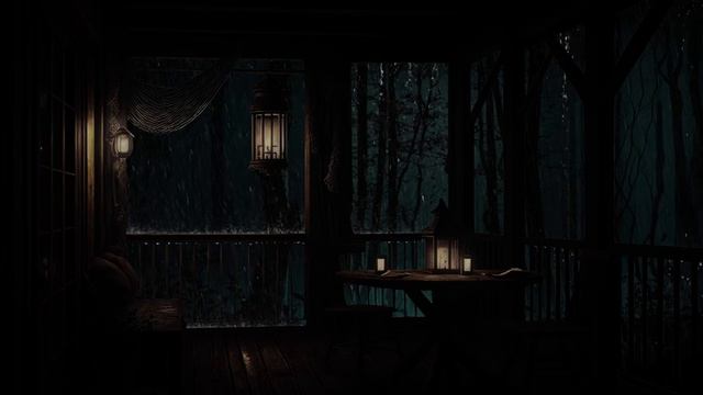 베란다 빗소리와 함께하는 24시간 휴식, 숲속의 집, 휴식의 순간을 선사, 10분 후 숙면 смотреть онлайн