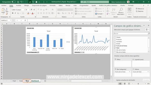 Dashboard interactivo y dinámico en Excel de forma sencilla y rápida смотреть онлайн