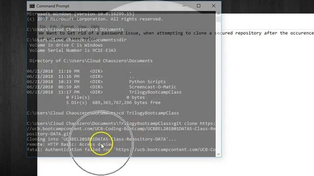 Resolving Git Clone Error (Windows) смотреть онлайн