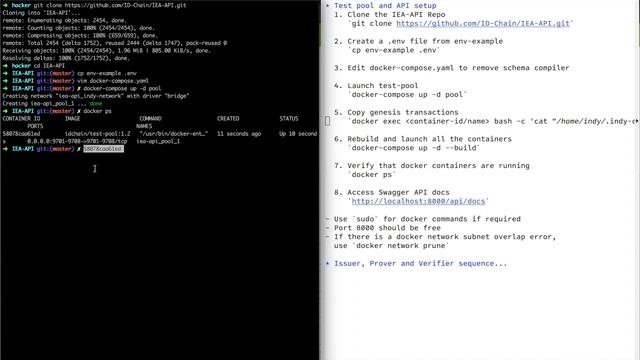 IDChain API Docker Localhost Setup Screencast смотреть онлайн