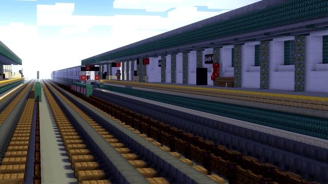 Minecraft NYC 7 Train Subway 33rd St Animation смотреть онлайн