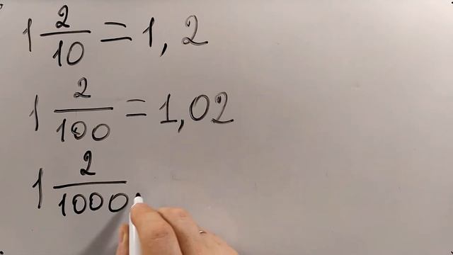 № 4. Перевод из обычной дроби в десятичную и наоборот (5 класс) смотреть онлайн