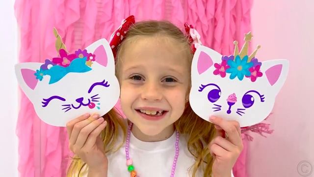 Настя и ее новая DIY комната в стиле Like Nastya. смотреть онлайн