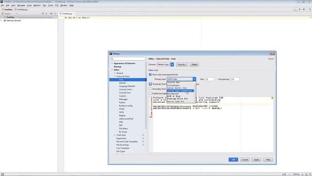How to Change Resize Font in JetBrains Pycharm смотреть онлайн
