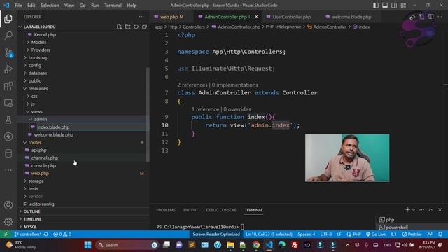 How to create Controllers in lravel 10 Hindi/Urdu | Create controller with artisan in laravel 10 смотреть онлайн