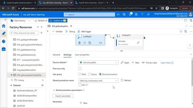 १९. Lookup Activity - Execute stored procedure смотреть онлайн