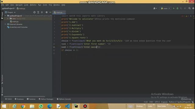 Simple calculator using Python | Coding | Easy steps | Amateur Tech 'N' Craft смотреть онлайн