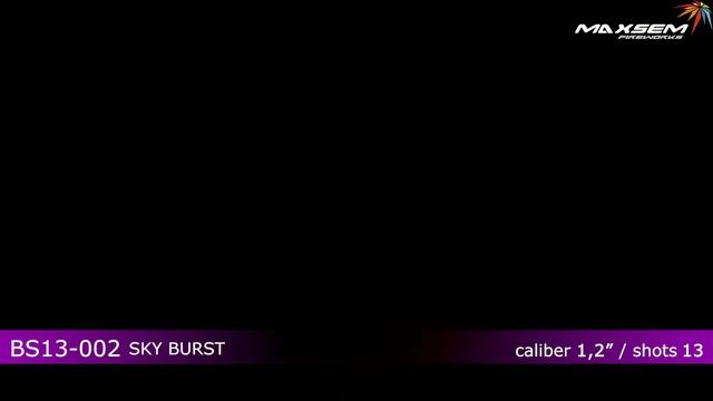 BS13-002 Sky burst (фонтан + 1,2" х 13 залпов) смотреть онлайн
