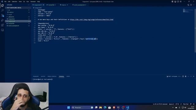 Processando uma fila na AWS com Rust + Docker смотреть онлайн
