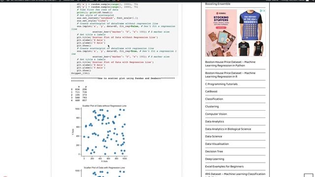 How to generate scatter plot using Python and Seaborn package смотреть онлайн