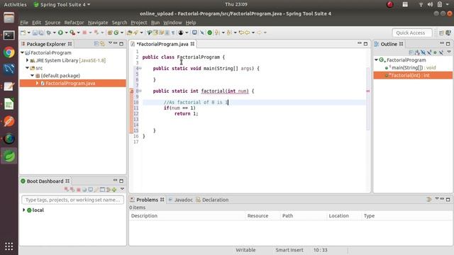 factorial Program using iterative approach in Java смотреть онлайн