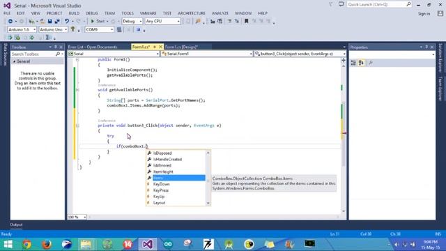 Visual Studio C# Serial Communication Tutorial смотреть онлайн