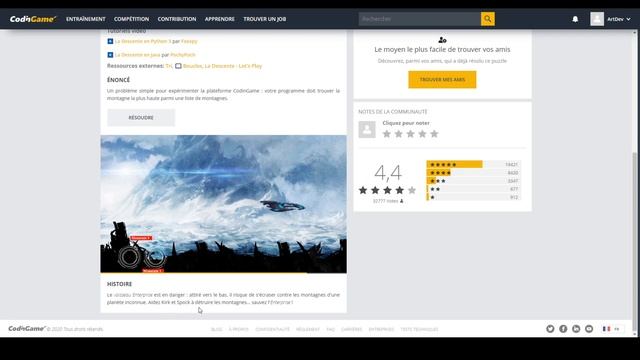 [CODINGAME] - PUZZLE LA DESCENTE - EPISODE 1 [JAVASCRIPT] смотреть онлайн