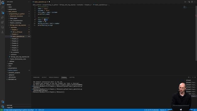Strings - Operations recap - Python смотреть онлайн
