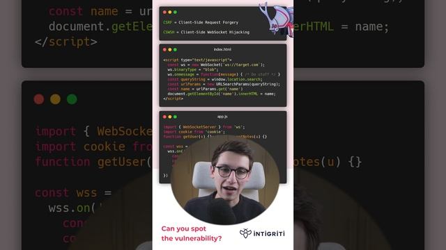 Can You Spot The Vulnerability? Cross-site WebSocket Hijacking смотреть онлайн