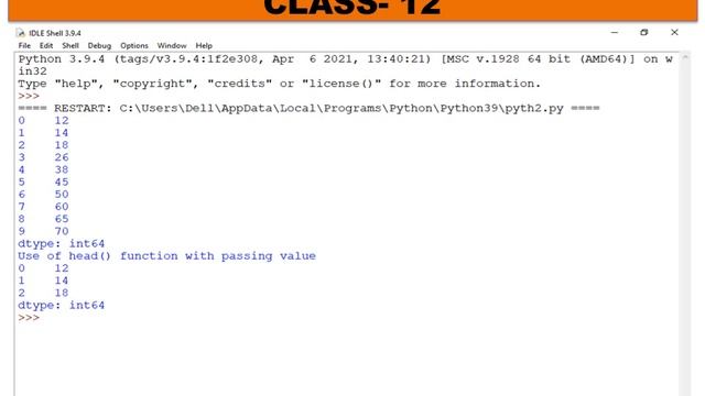 head () and tail () functions in python pandas. head() and tail() function kaise use karen in panda смотреть онлайн