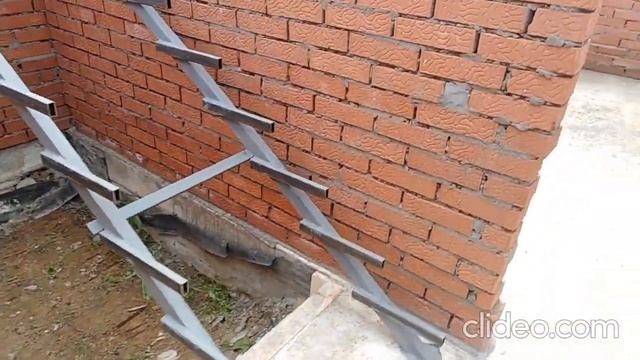 #лестница#из профтрубы#своими руками# Лестница металл плюс дерево