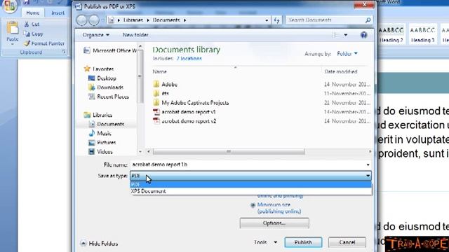 Converting From Word 2007/2010 To PDF Using Inbuilt Tools