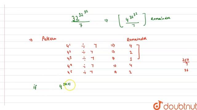 What is the remainder when 32^(32^(32)) is divided by 7 ? | CLASS 14 | NUMBER SYSTEM | MATHS | D... смотреть онлайн