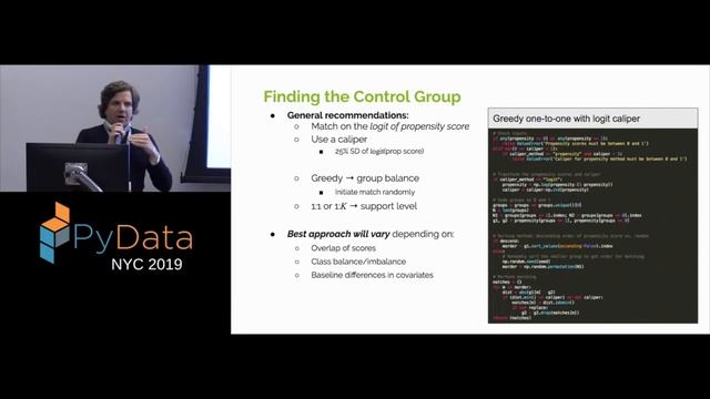 Michael Johns: Propensity Score Matching: A Non-experimental Approach to Causal... | PyData NYC 201 смотреть онлайн