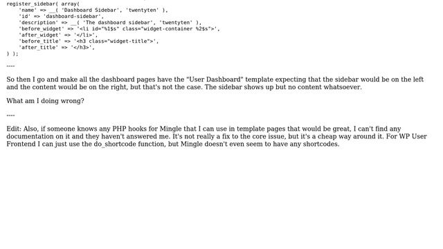 Wordpress: Content not showing up when using custom template + sidebar смотреть онлайн