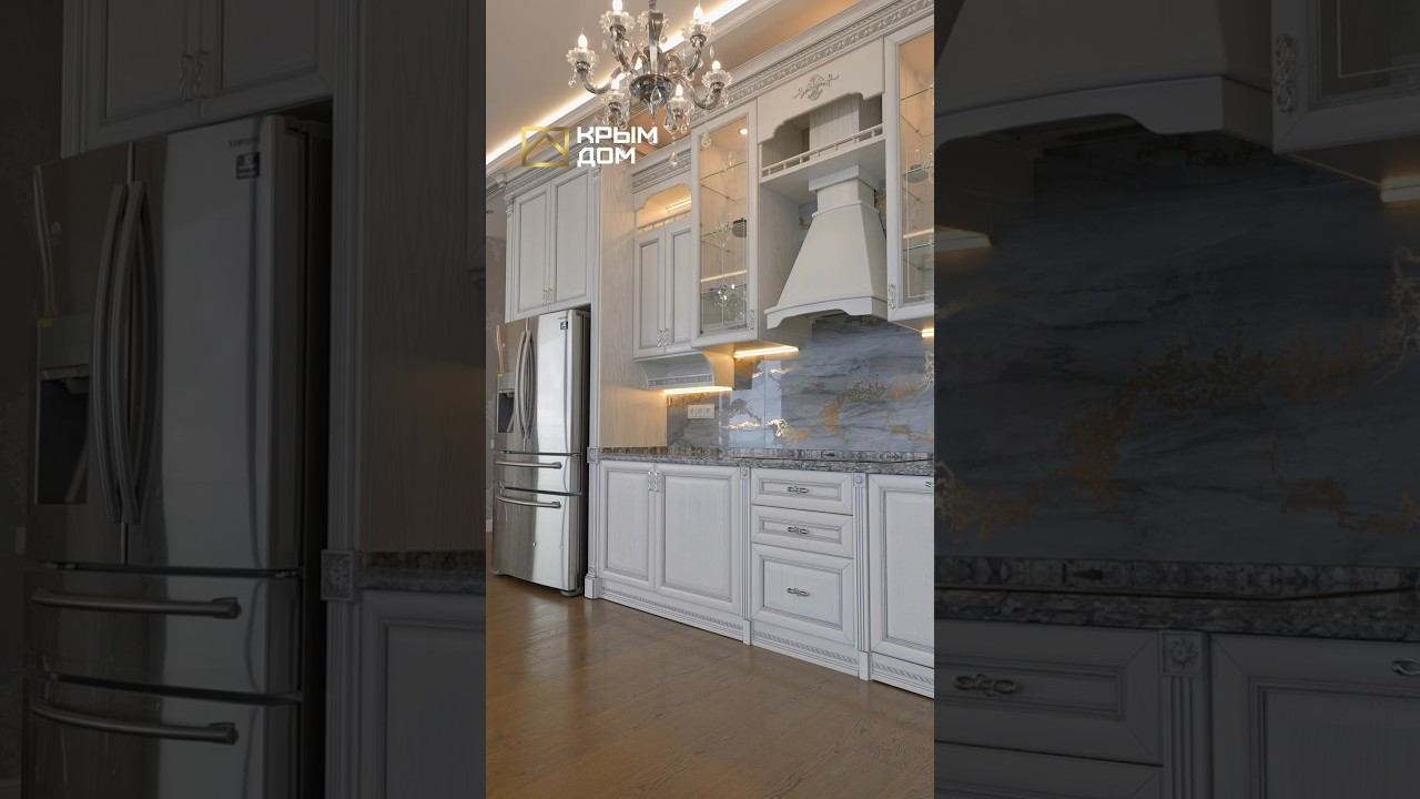Сердце пентхауса - шикарная кухня с обеденной зоной и вид на миллион #квартира #пентхаус #КРЫМДОМ смотреть онлайн