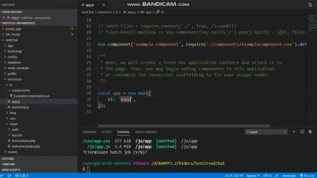intro to Vue js in laravel (Realtime Chat) смотреть онлайн