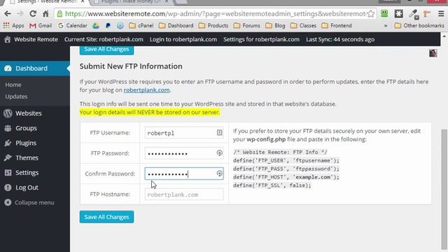 Remember FTP Details (Username and Password) in WordPress Using Website Remote смотреть онлайн