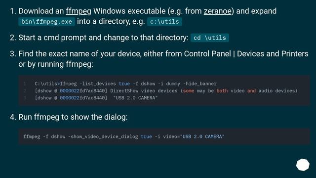 Open webcam settings dialog in Windows смотреть онлайн