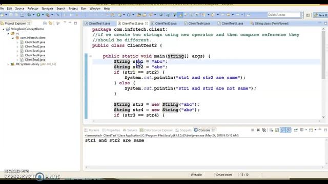 String Class basic Concept in Java|String pool in Java|String intern() method смотреть онлайн