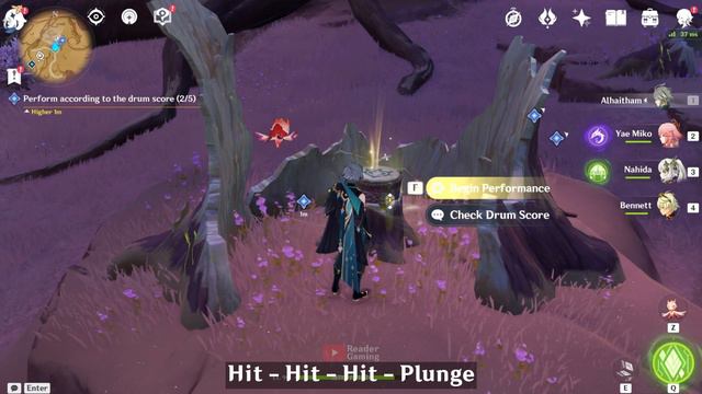 Perform the Drum Score | Asipattravana Itihasa | Genshin Impact 3.6 Puzzle смотреть онлайн