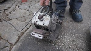 Двигатель мотоблока Крот переделанный под хондовский поршень.